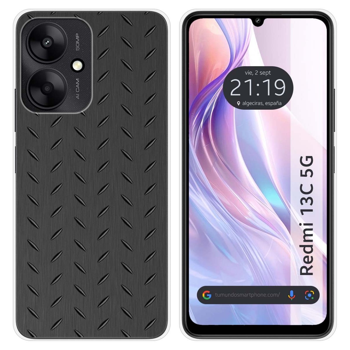 Funda Silicona para Xiaomi Redmi 13C 5G diseño Metal Dibujos