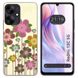 Funda Silicona para Xiaomi Redmi 13C 5G diseño Primavera En Flor Dibujos