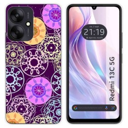 Funda Silicona para Xiaomi Redmi 13C 5G diseño Radial Dibujos