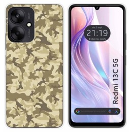 Funda Silicona para Xiaomi Redmi 13C 5G diseño Sand Camuflaje Dibujos