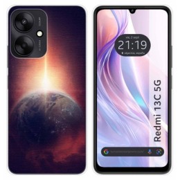 Funda Silicona para Xiaomi Redmi 13C 5G diseño Tierra Dibujos