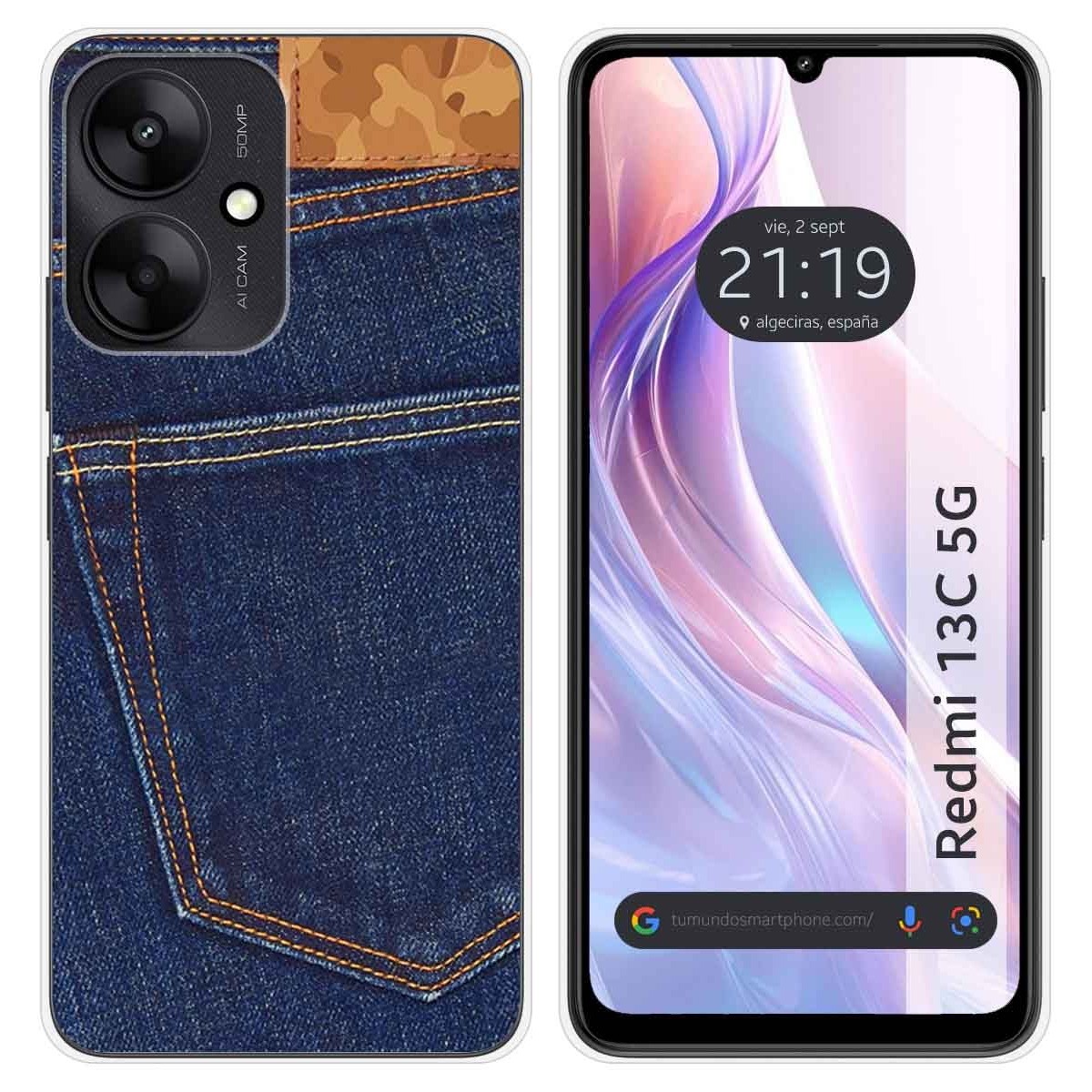 Funda Silicona para Xiaomi Redmi 13C 5G diseño Vaquero Dibujos