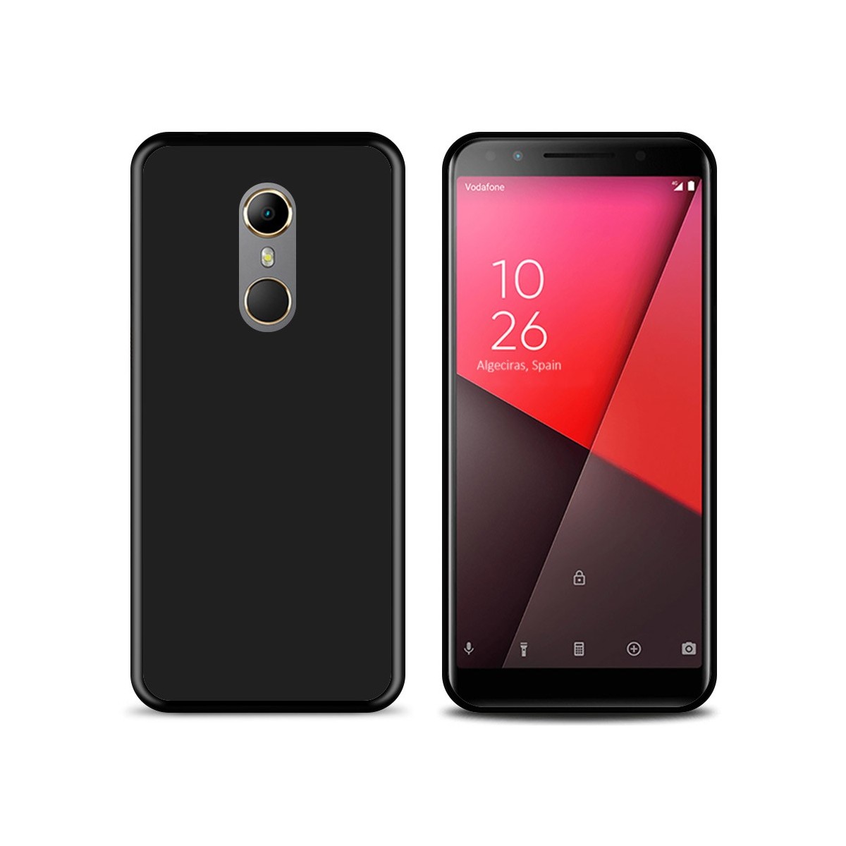Funda Gel Tpu para Vodafone Smart N9 Color Negra