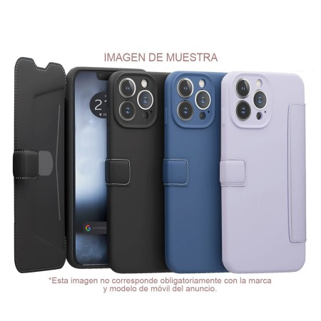 Funda Silicona Suave con Tapa para Xiaomi Mi 11 Lite 4G / 5G / 5G NE color Negra