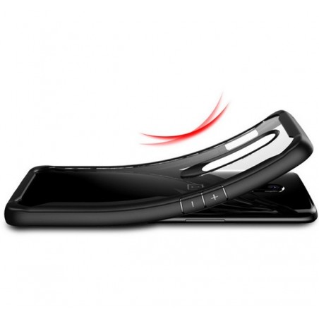 Funda Bumper Hybrid (Pc+Tpu) Negra para Oneplus 6 Antigolpes