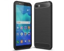 Funda Gel Tpu Tipo Carbon Negra para Huawei Honor 7S / Y5 2018