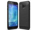 Funda Gel Tpu Tipo Carbon Negra para Samsung Galaxy J4 (2018)