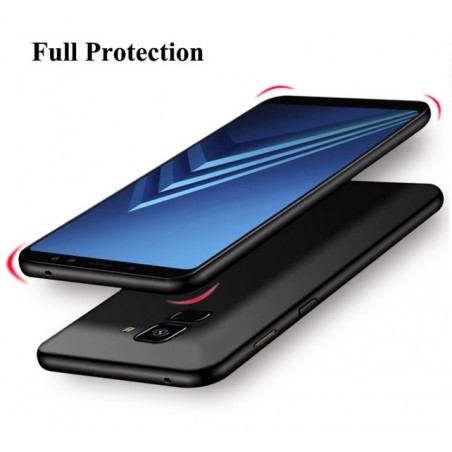 Funda Gel Tpu Tipo Mate Negra para Samsung Galaxy J6 (2018)