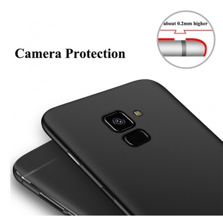 Funda Gel Tpu Tipo Mate Negra para Samsung Galaxy J6 (2018)