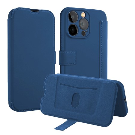 Funda Silicona Suave con Tapa para Xiaomi Poco M6 4G color Azul