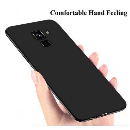 Funda Gel Tpu Tipo Mate Negra para Samsung Galaxy J6 (2018)
