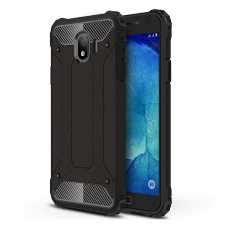 Funda Tipo Hybrid Tough Armor (Pc+Tpu) Negra para Samsung Galaxy J4 (2018)
