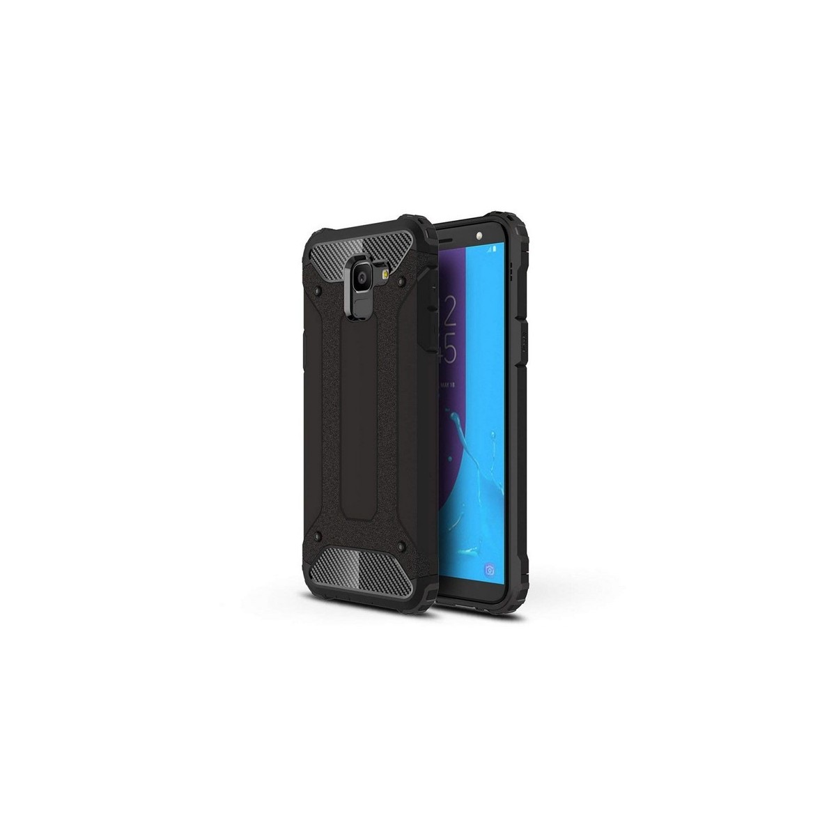Funda Tipo Hybrid Tough Armor (Pc+Tpu) Negra para Samsung Galaxy J6 (2018)