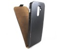 Funda Piel Premium Negra Ultra-Slim para Samsung Galaxy A6 Plus (2018)