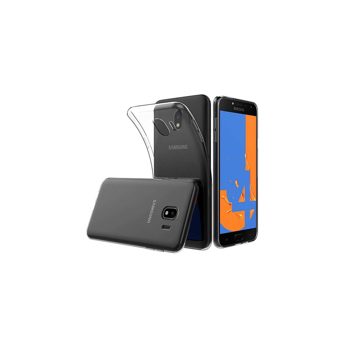 Funda Gel Tpu Fina Ultra-Thin 0,5mm Transparente para Samsung Galaxy J4 (2018)