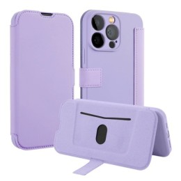 Funda Silicona Suave con Tapa para Samsung Galaxy S23 Ultra 5G color Morada