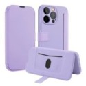 Funda Silicona Suave con Tapa para Samsung Galaxy A35 5G color Morada
