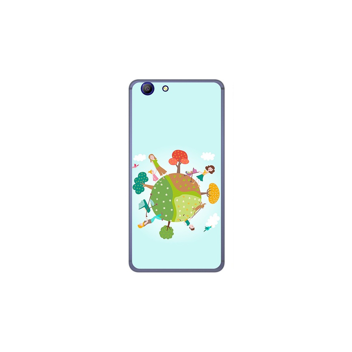 Funda Gel Tpu para Elephone R9 Diseño Familia Dibujos