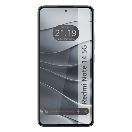 Protector Cristal Templado Completo 5D Full Glue Negro para Xiaomi Redmi Note 14 5G Vidrio