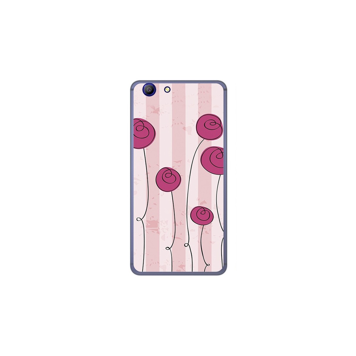 Funda Gel Tpu para Elephone R9 Diseño Flores Vintage Dibujos
