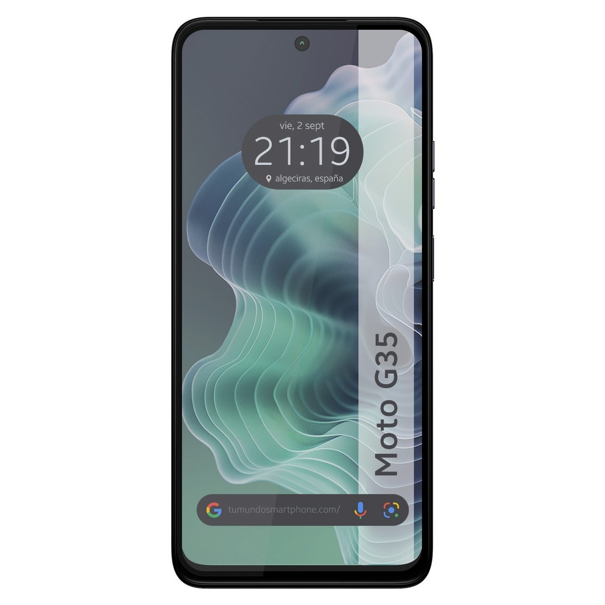 Protector Cristal Templado Completo 5D Full Glue Negro para Motorola Moto G35 5G Vidrio