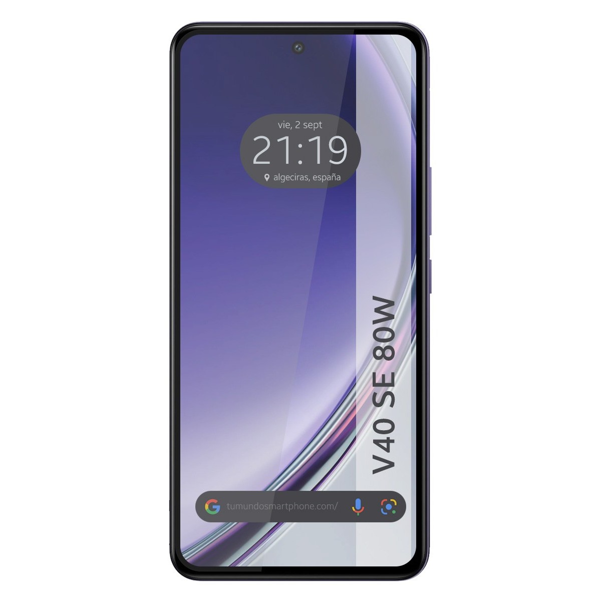 Protector Cristal Templado Completo 5D Full Glue Negro para Vivo V40 SE 5G 80W Vidrio