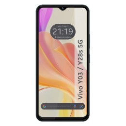 Protector Cristal Templado Completo 5D Full Glue Negro para Vivo Y03 / Y28s 5G Vidrio 2
