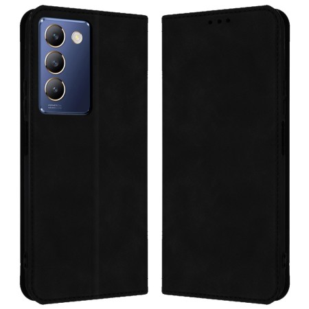 Funda Libro de Polipiel con tarjetero para Vivo V40 SE 5G color Negra