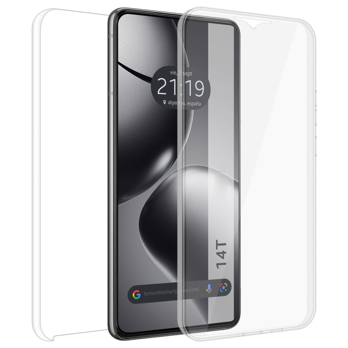 Funda Doble Transparente Pc + Tpu Full Body 360 para Xiaomi 14T 5G