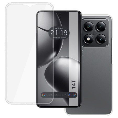 Funda Doble Transparente Pc + Tpu Full Body 360 para Xiaomi 14T 5G