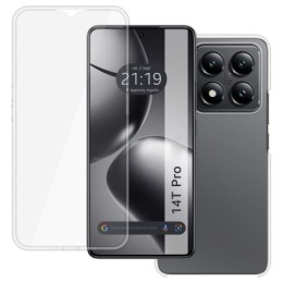 Funda Doble Transparente Pc + Tpu Full Body 360 para Xiaomi 14T Pro 5G 2