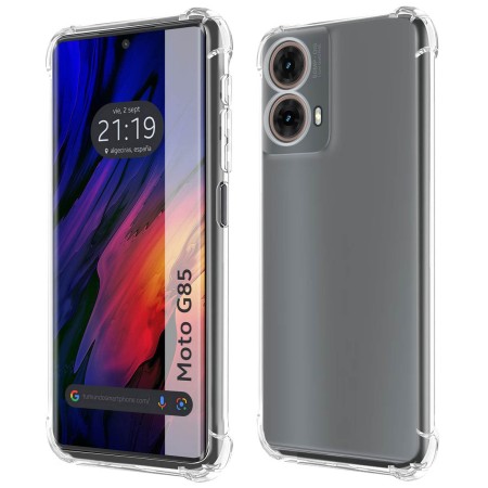 Funda Silicona Antigolpes Transparente para Motorola Moto G85 5G