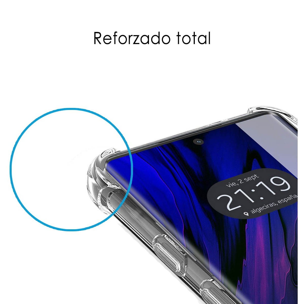 Funda Silicona Antigolpes Transparente para Motorola Moto G85 5G