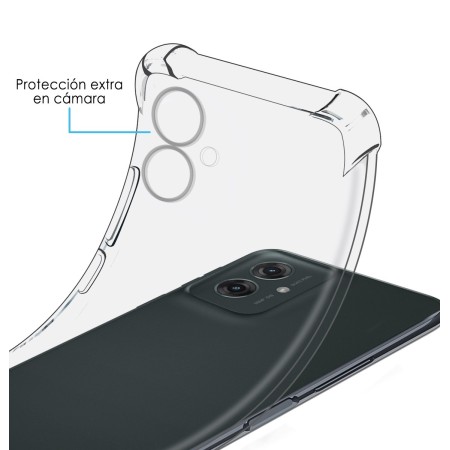 Funda Silicona Antigolpes Transparente para Motorola Moto G55 5G