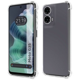 Funda Silicona Antigolpes Transparente para Motorola Moto G35 5G