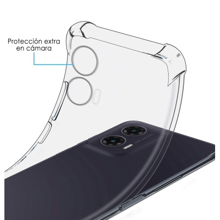 Funda Silicona Antigolpes Transparente para Motorola Moto G35 5G