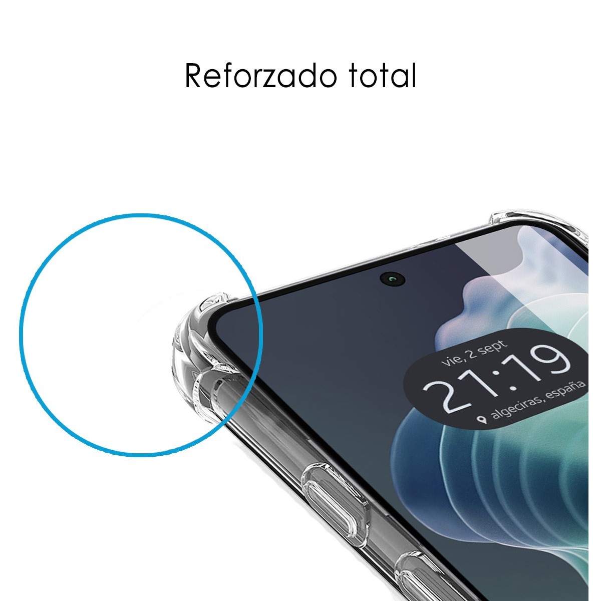 Funda Silicona Antigolpes Transparente para Motorola Moto G35 5G