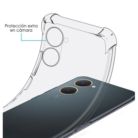 Funda Silicona Antigolpes Transparente para Vivo Y03 / Y28s 5G