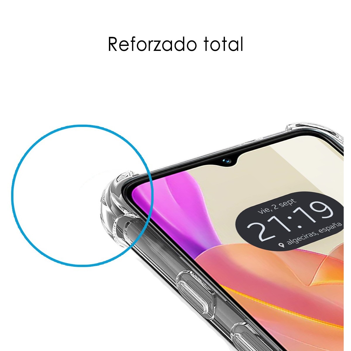 Funda Silicona Antigolpes Transparente para Vivo Y03 / Y28s 5G