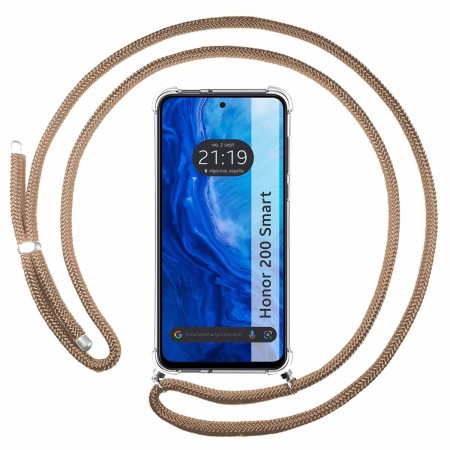 Funda Colgante Transparente para Huawei Honor 200 Smart 5G con Cordon Camel