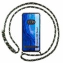Funda Colgante Transparente para Huawei Honor 200 Smart 5G con Cordon Verde / Dorado