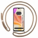 Funda Colgante Transparente para Vivo Y03 / Y28s 5G con Cordon Camel