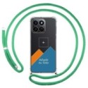 Personaliza tu Funda Colgante Transparente para Huawei Honor 200 Smart 5G con Cordon Verde Agua Dibujo Personalizada