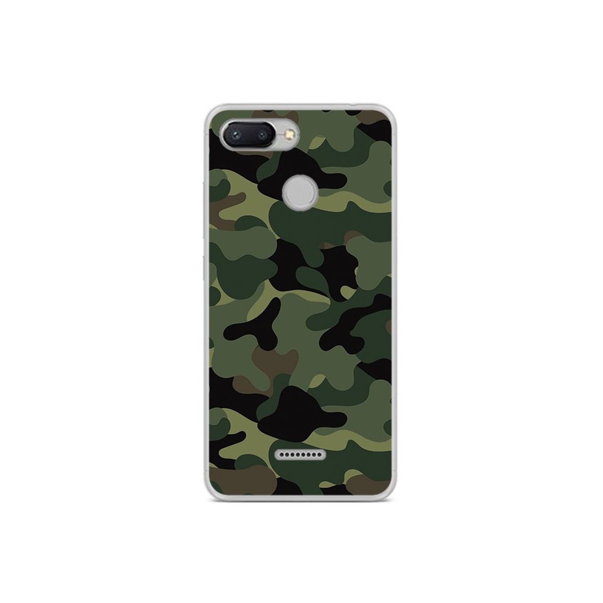 Funda Gel Tpu para Xiaomi Redmi 6 Diseño Camuflaje Dibujos