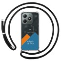 Personaliza tu Funda Colgante Transparente para Realme Note 60 con Cordon Negro Dibujo Personalizada