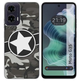 Funda Silicona para Motorola Moto G35 5G diseño Camuflaje 02 Dibujos
