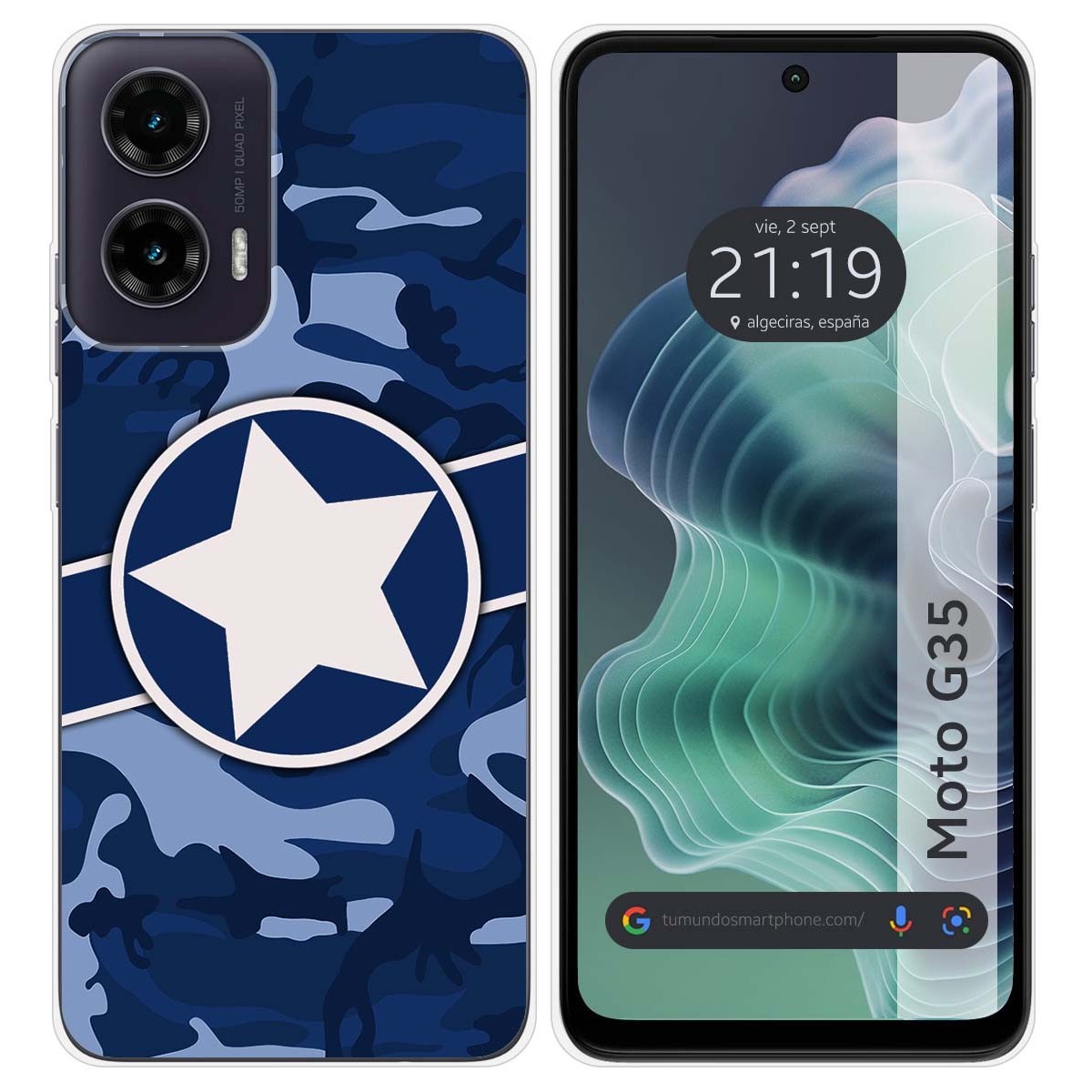 Funda Silicona para Motorola Moto G35 5G diseño Camuflaje 03 Dibujos