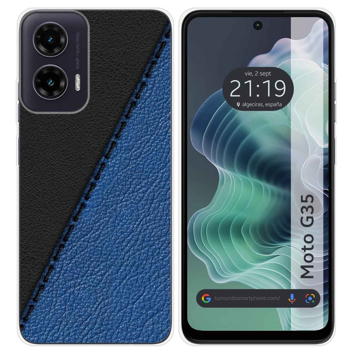 Funda Silicona para Motorola Moto G35 5G diseño Cuero 02 Dibujos