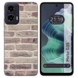 Funda Silicona para Motorola Moto G35 5G diseño Ladrillo 01 Dibujos