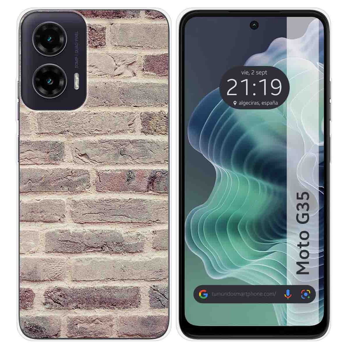 Funda Silicona para Motorola Moto G35 5G diseño Ladrillo 01 Dibujos
